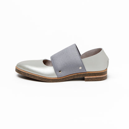 GOM BAND FLAT SHRINK L.SILVER  GOM GRAY  CORKE DOUBLE