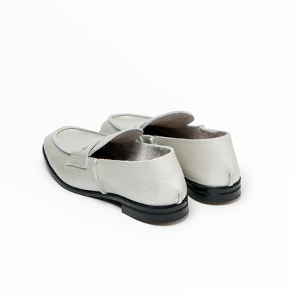LOAFER　ALL SHRINK SILVER CORK SOLE SINGLE BLACK