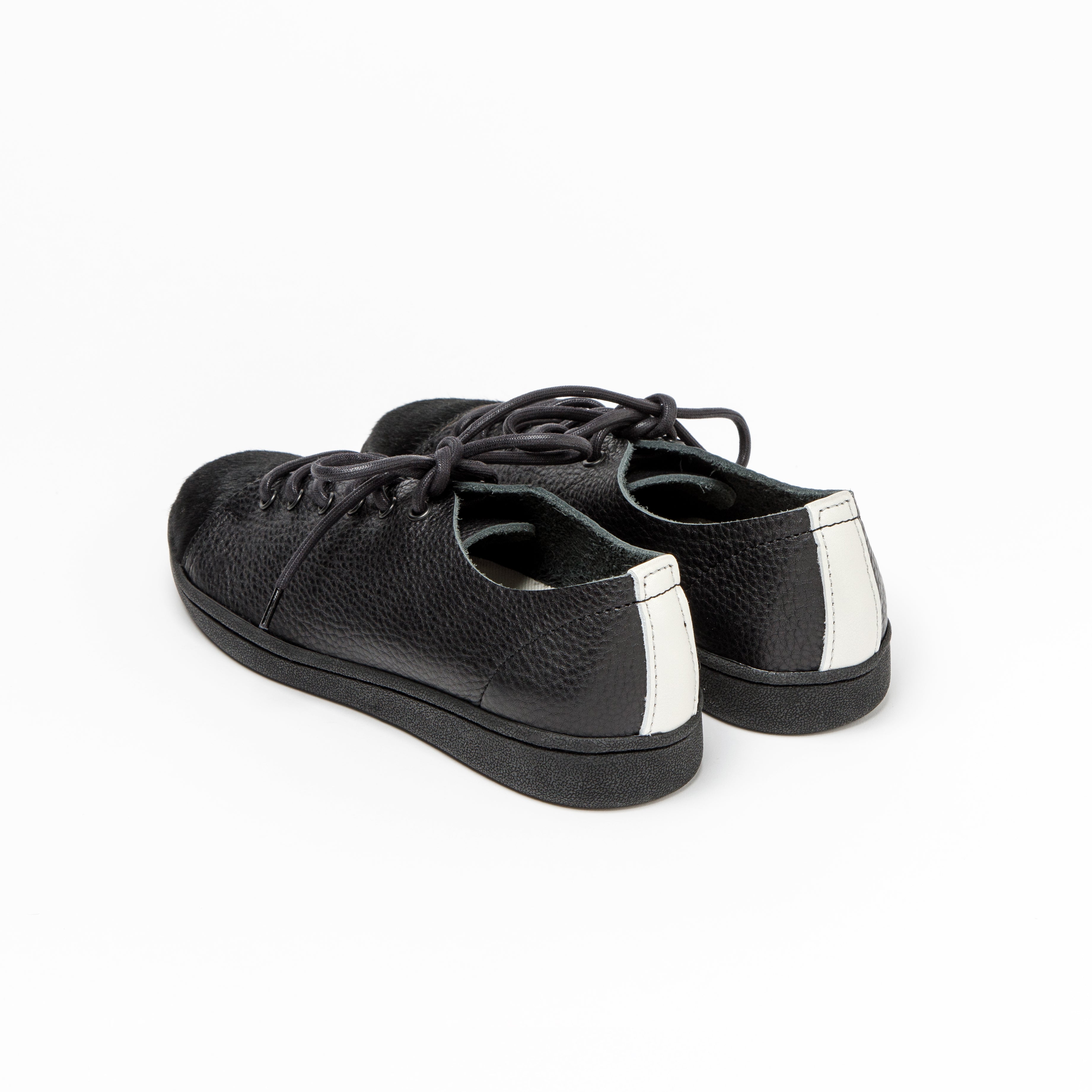 SNEAKER COW BLACK SHRINK BLACK LIGHT SILVER