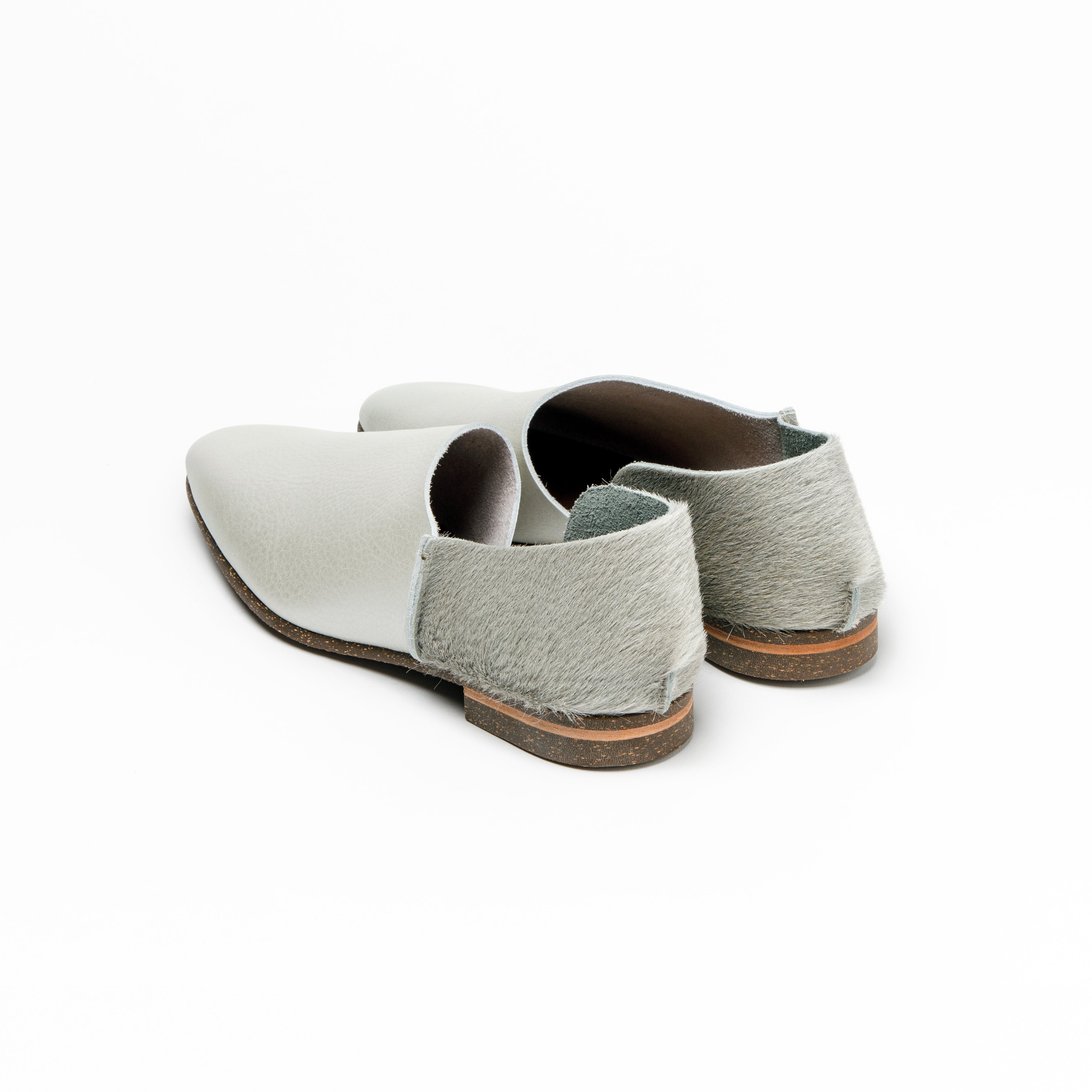 2-PIECES SLIP-ON  SHRINK LIGHT SILVER / COW GRAY