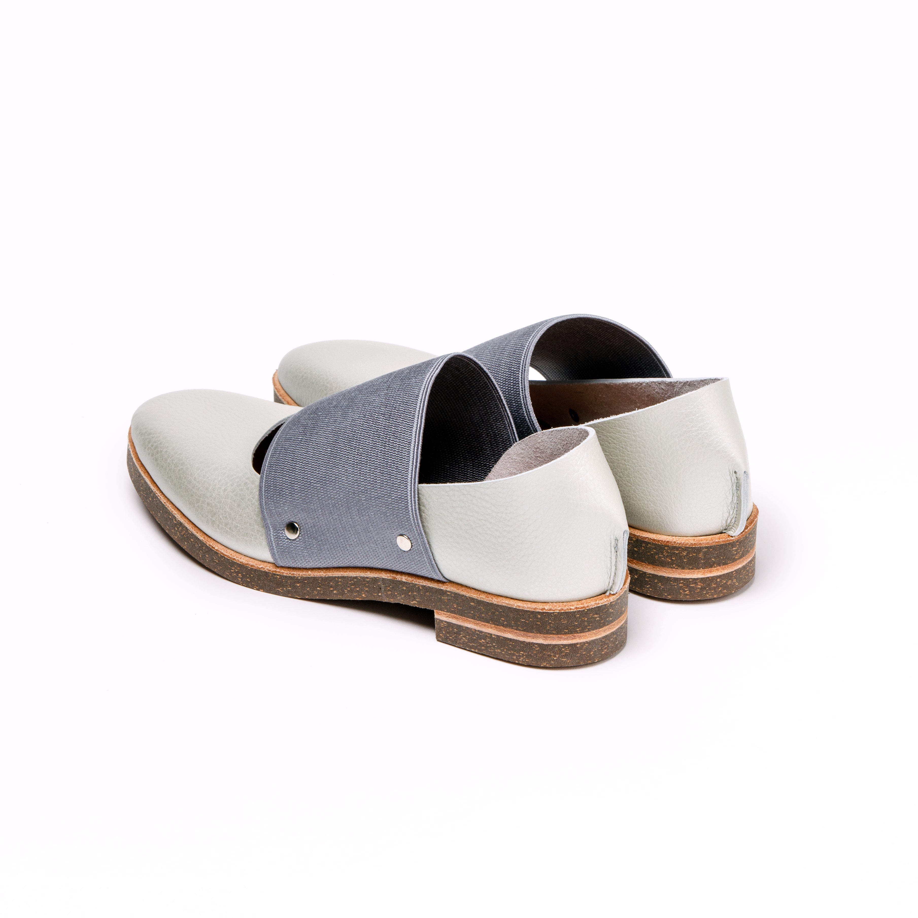 GOM BAND FLAT SHRINK L.SILVER  GOM GRAY  CORKE DOUBLE