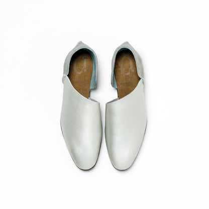 2-PIECES SLIP-ON  SHRINK LIGHT SILVER / COW GRAY