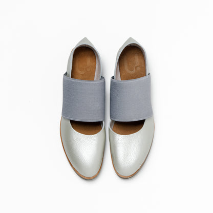 GOM BAND FLAT SHRINK L.SILVER  GOM GRAY  CORKE DOUBLE