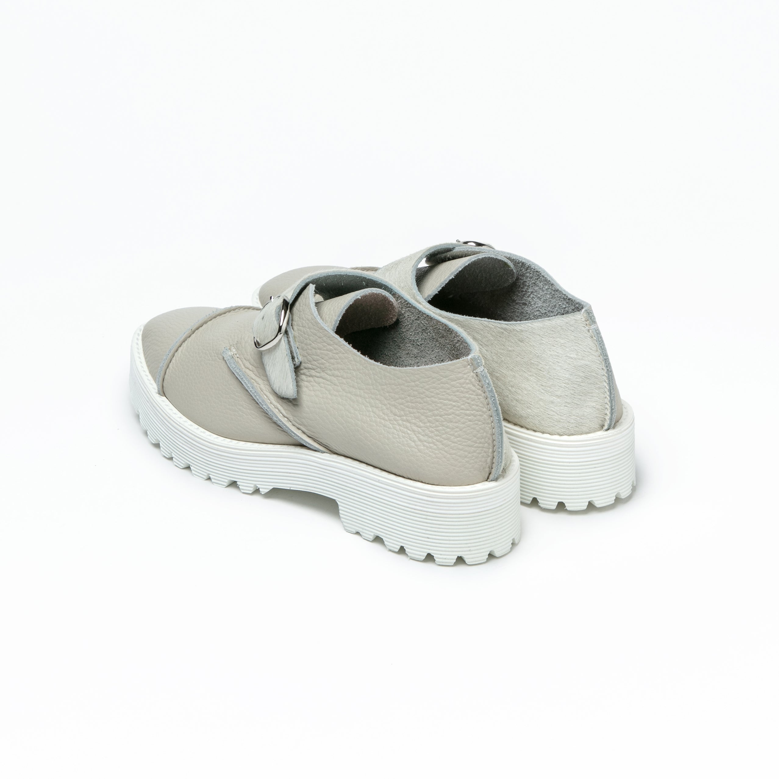 MONK SHOES　SHRINK IVORY
