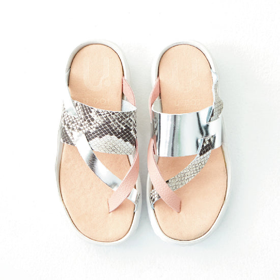 ACE SANDALS　PINK / SILVER / PYTHON