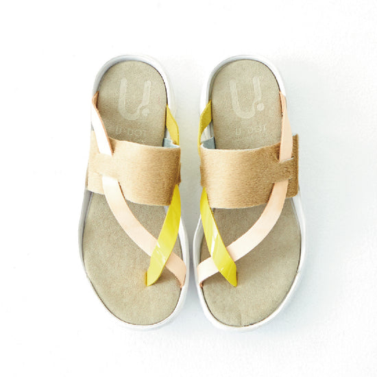 ACE SANDALS　YELLOW / NATURAL / BEIGE